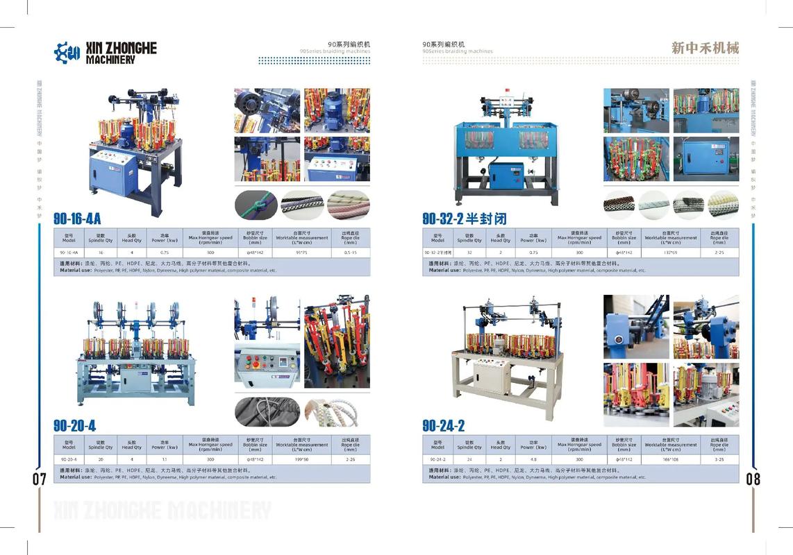 新中禾机械企业发布新一代编织机产品宣传画册